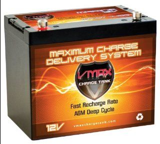 Vmaxtanks AGM Battery 85AH Marine RV Deep Cycle HI