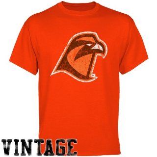 Bowling Green St. Falcons Orange Distressed Logo Vintage T