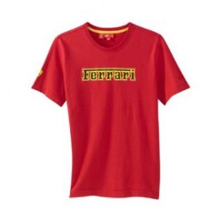 Puma Ferrari Red Logo T Shirt Clothing