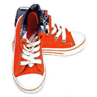 Toddler Girl Orange Canvas High Top Sneakers 5 Jumbo Shoes Shoes