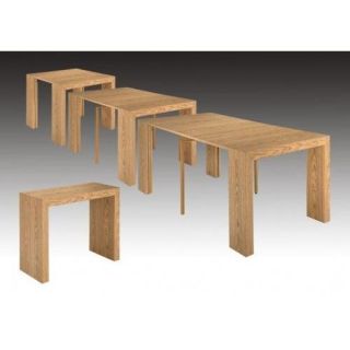 Table console extensible + 3 rallonges CHENE MYNA   Achat / Vente