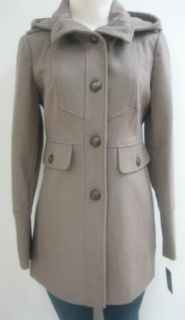 Guess Hooded Wool Coat, Jacket, Taupe, Small, Mw374
