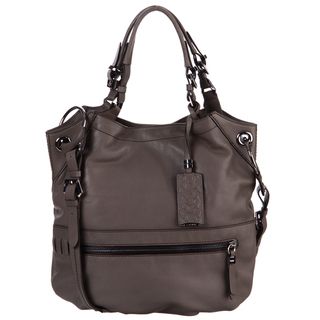 Oryany Sydney Charcoal Leather Shoulder Bag