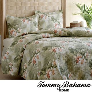 Tommy Bahama Tropical Orchid 3 piece Quilt Set