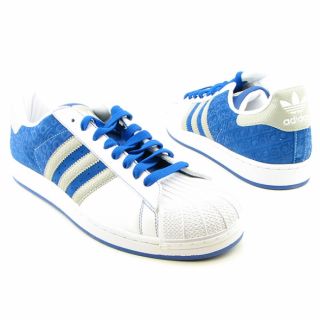 Mens Superstar II BSC White/Blue Sneakers (Size 13)