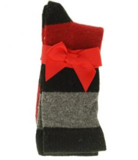 Charter Club A Touch of Cashmere Striped Socks Black
