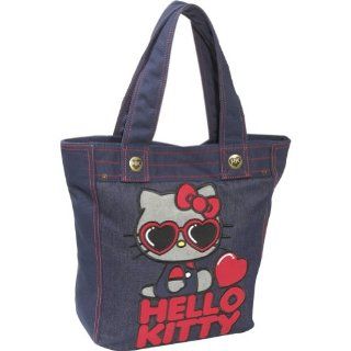 Loungefly Hello Kitty Red Heart Sunglasses Tote (Denim) Shoes