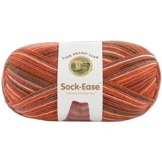 Lion Brand Sock Ease Red Hots Wool Blend Yarn
