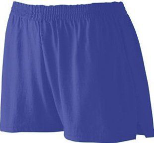 Augusta Sportswear Girls Trim Fit Jersey Shorts PURPLE YM