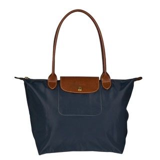 Longchamp Le Pliage Graphite Nylon Tote Bag