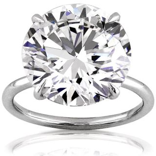 Platinum 10ct TDW GIA Certified Diamond Ring (F, VVS2) (Size 6.5