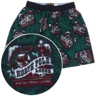 Fun Boxers North Pole Lodge Christmas Boxer Shorts for Men