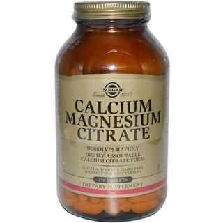 Solgar Calcium Magnesium Citrate Supplement Tablets
