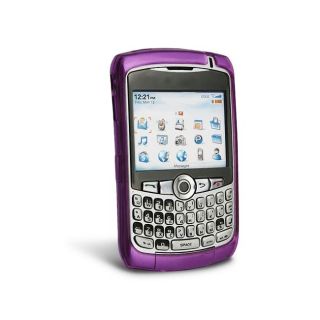 Blackberry 8330 Purple Square TPU Rubber Skin Case