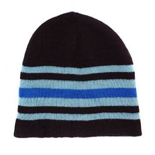 Boys Black Striped Knitted Winter Outerwear Hat Clothing