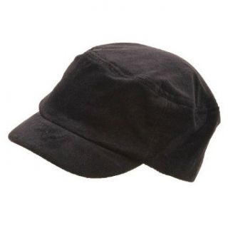 Corduroy Fitted Engineer Cap Black W32S40D Clothing