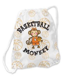 Maisy Monkey Drawstring Bag Basketball Orange Clothing