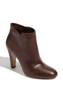 NINE WEST AZZURRO BOOTIE DARK BROWN WOMENS SIDE ZIPPER Size 10M Shoes