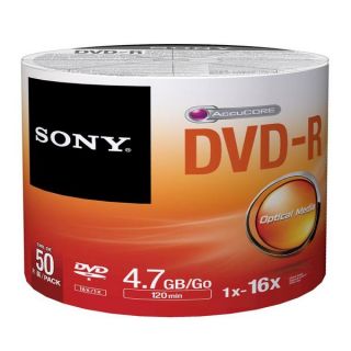 50 DVD R 4,7 Go (50DMR47SB)   Cette tour Sony 50DMR47SB rassemble 50