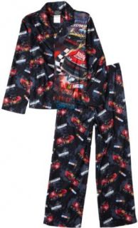 AME Sleepwear Boys 8 20 Nascar Speedway Coat Pajama, Black