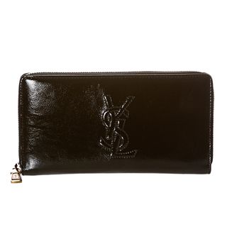 Yves Saint Laurent Belle Du Jour Black Patent Leather Wallet