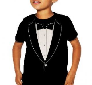 Kids Classic Tuxedo T Shirt (Black) Clothing