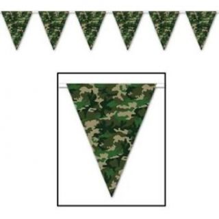 Camo Flag Pennant Banner Party Accessory (1 count) (1/Pkg