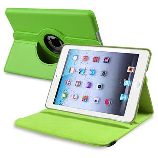 BasAcc Green Leather Swivel Case for Apple iPad Mini