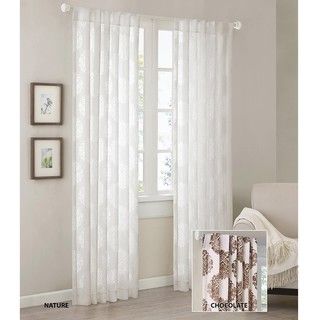 Madison Park Emerson Damask 95 inch Curtain Panel