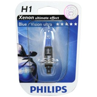 Ampoule Philips BlueVision ultra H1 12V 55W   Achat / Vente PHARES