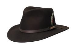 Scala Classico Mens Crushable Wool Felt Outback Hat
