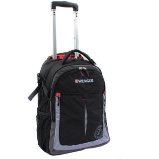 Wenger Swiss Gear Black/Grey 20 inch Rolling Carry on Backpack