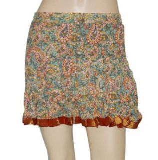 Attractive Ladies Boho Cotton Short Mini Skirt Indian