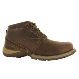 Caterpillar Harding Brown Leather Mens Boots Shoes