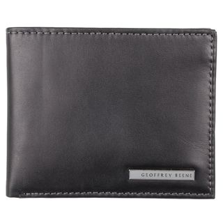 Geoffrey Beene Mens Genuine Leather Passcase Billfold Wallet