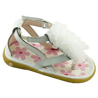 Baby Toddler Girls White Strap Ruffle Sandals 3 12 Wee Squeak Shoes