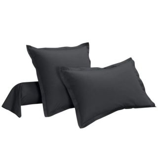 Taie oreiller Percale Anthracite 63 x 63 cm. Confort incomparable et