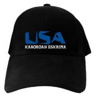 Caps Black Usa Kaboroan Eskrima  Martial Arts Clothing