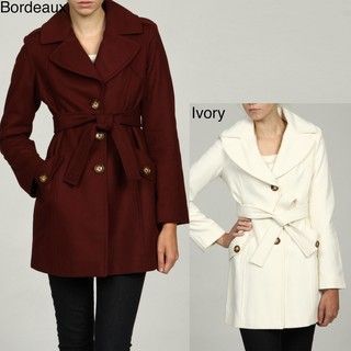 MICHAEL Michael Kors Womens Single Breasted Belted Coat