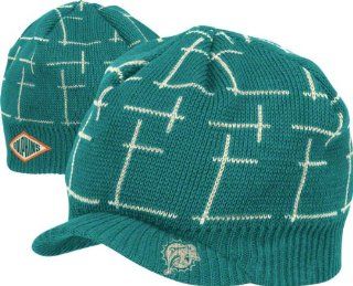 Miami Dolphins Retro Sport Pattern Visor Knit Hat Sports