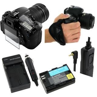 Screen Protector/ Remote/ Battery/ Charger/ Hand Strap for Canon 60D