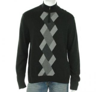 Alfani Argyle Quarter Zip Sweater Clothing