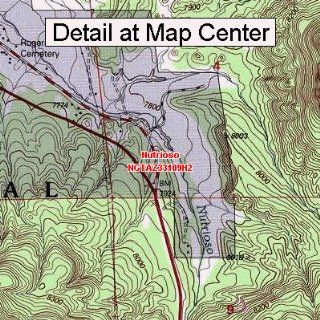 USGS Topographic Quadrangle Map   Nutrioso, Arizona