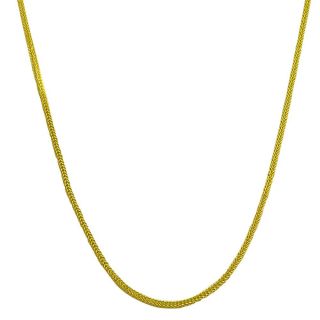 14k Yellow Gold 18 inch Foxtail Chain Necklace