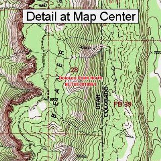 USGS Topographic Quadrangle Map   Dolores Point North