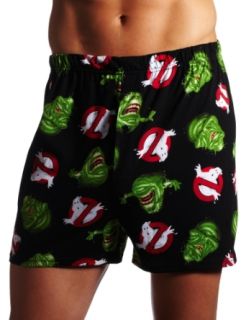 Briefly Stated Mens Ghostbusters Boxer, Black, Small