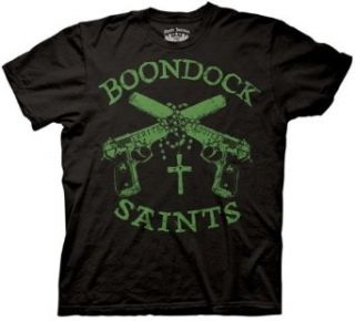 Mens The Boondock Saints Guns & Rosary T shirt Clothing