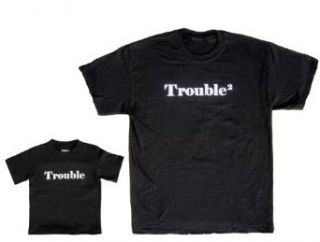 Trouble Squared Short Sleeve Cotton Adult Shirts