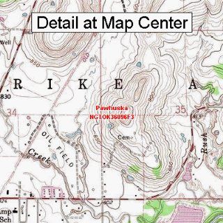 USGS Topographic Quadrangle Map   Pawhuska, Oklahoma