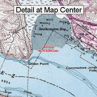USGS Topographic Quadrangle Map   Benicia, California